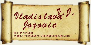 Vladislava Jozović vizit kartica